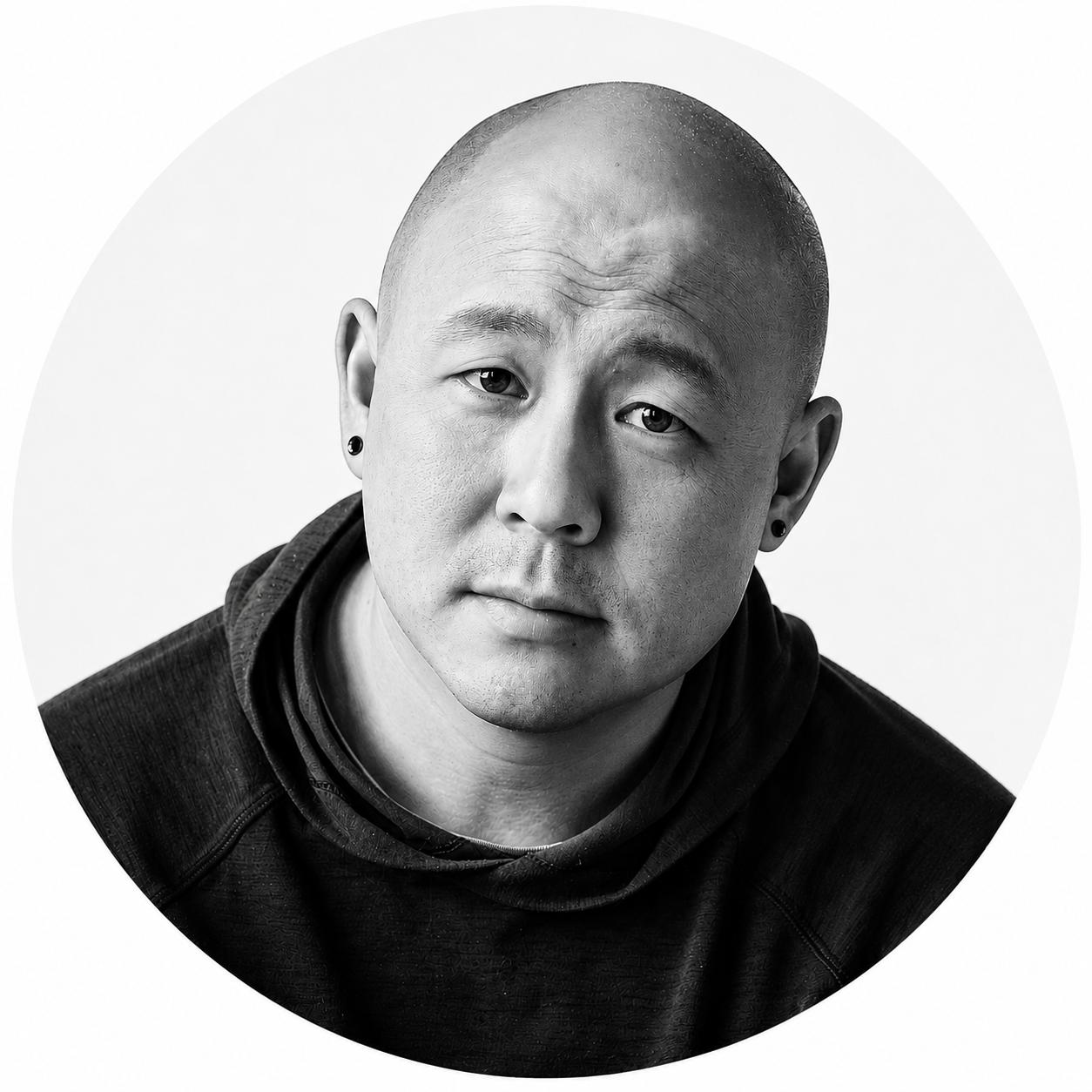 Black and white portrait